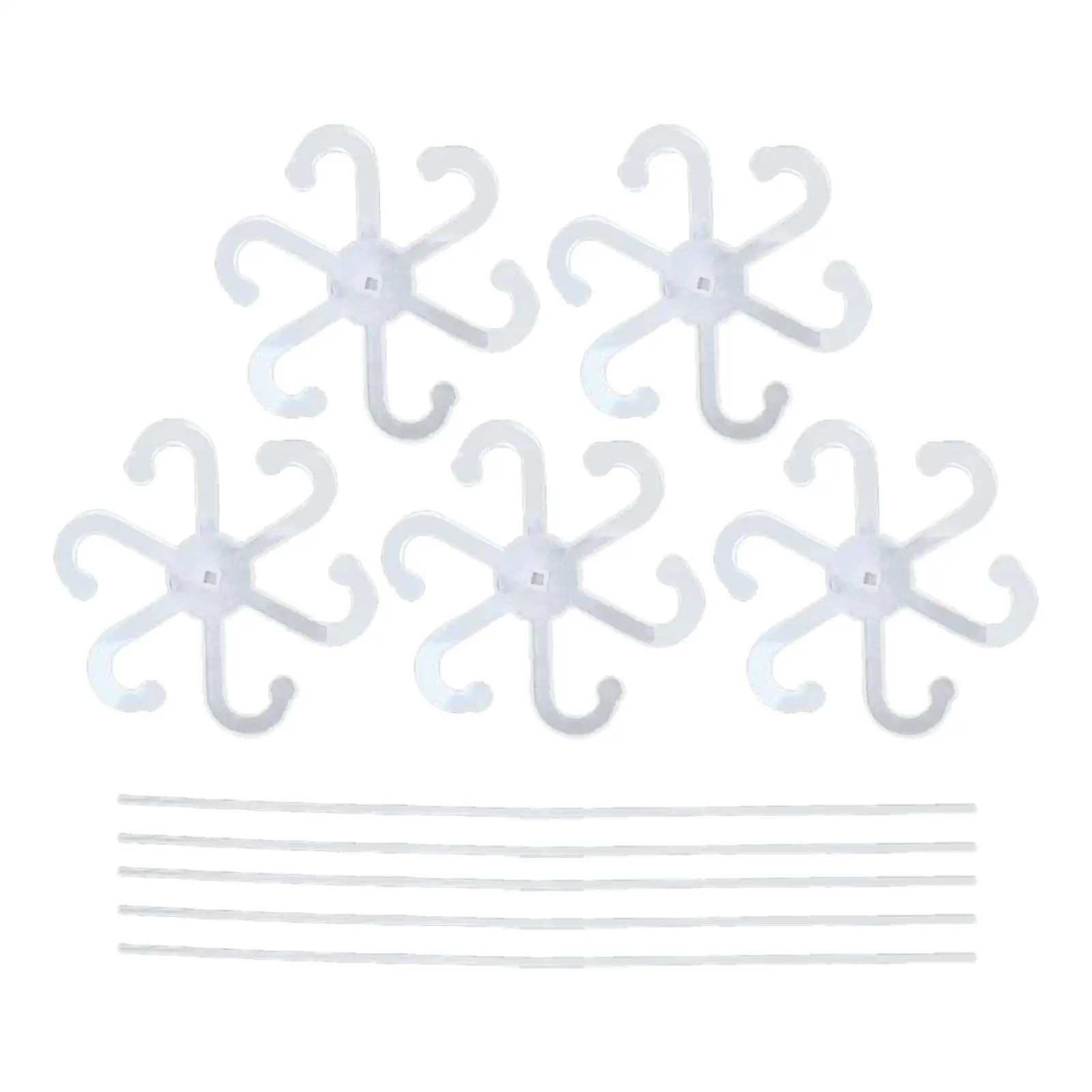 5 шт. акриловые опоры для растений держатели выращивания патио цветов на заднем