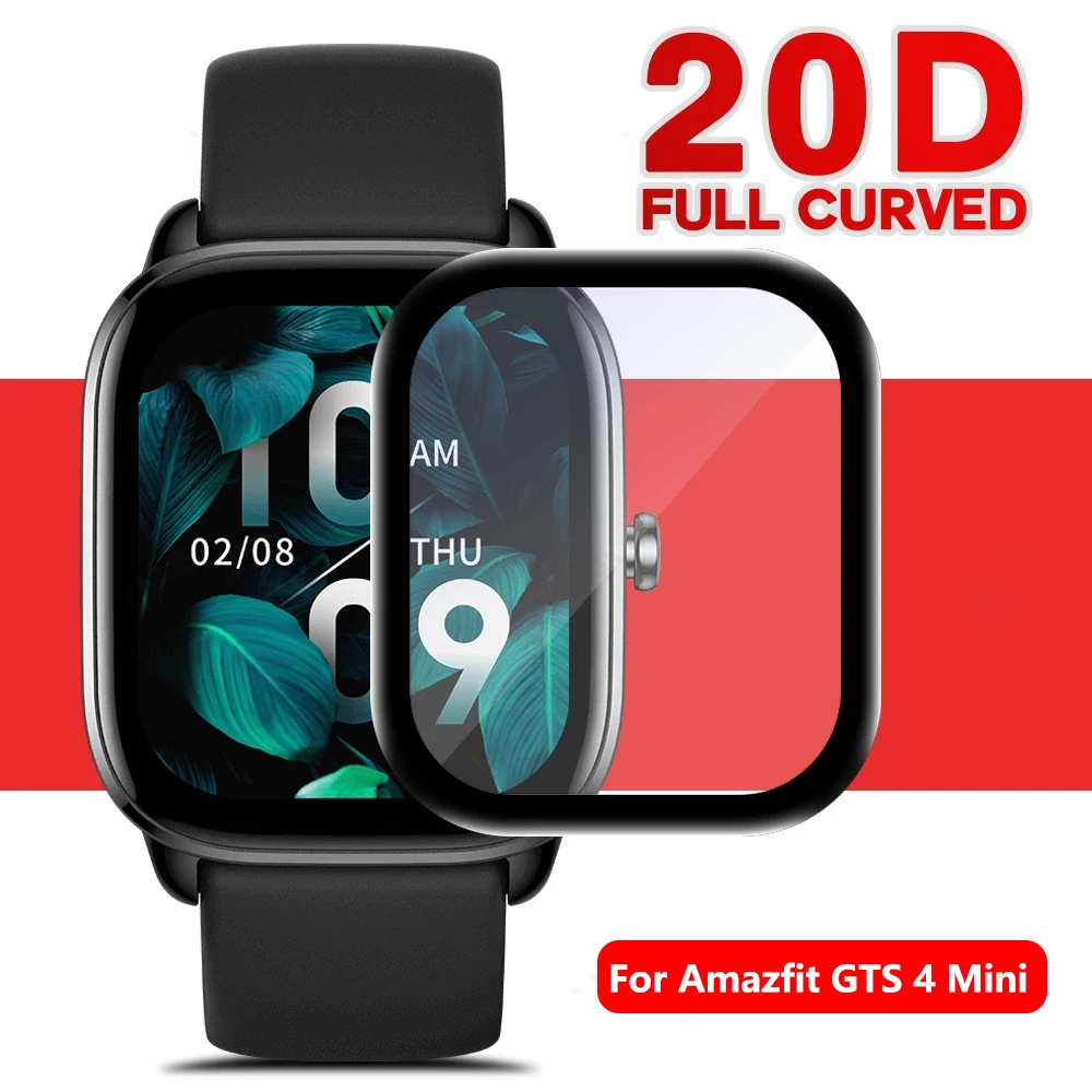 

3D Curved Edge Soft Films for Amazfit GTS 4 Mini Smartwatch Full Cover Screen Protector Film For Huami Amazfit GTS 4Mini