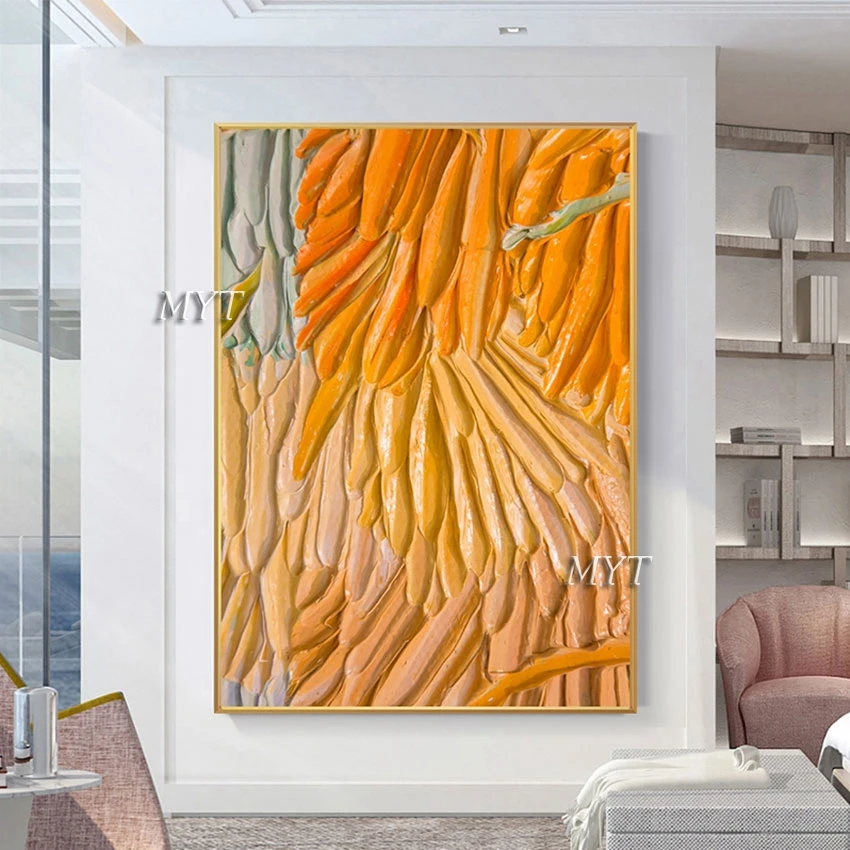 

Искусство Ручная роспись красивый толстый Акриловый Нож картина маслом Искусство без рамки офисное Украшение стен