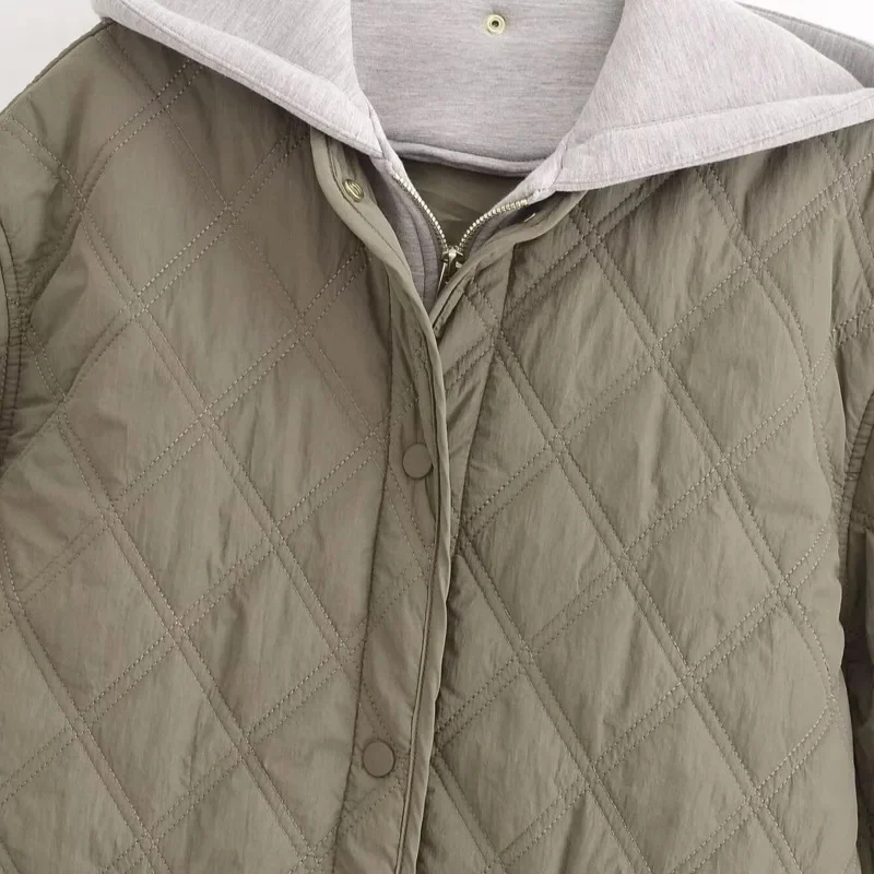 Хлопковая куртка с капюшоном европейская Америка женская одежда 24 осенне-зимняя