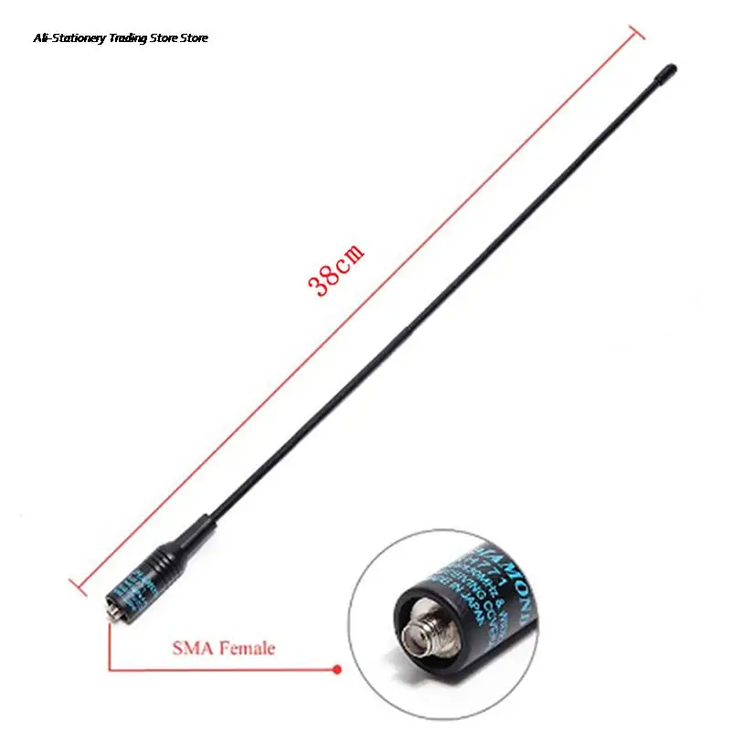 

NA-771 SMA Female SMA-F Dual Wide Band Flexible Antenna VHF/UHF 144/430MHz Two Way Radio BAOFENG UV-5R BF-888S UV-82 Etc