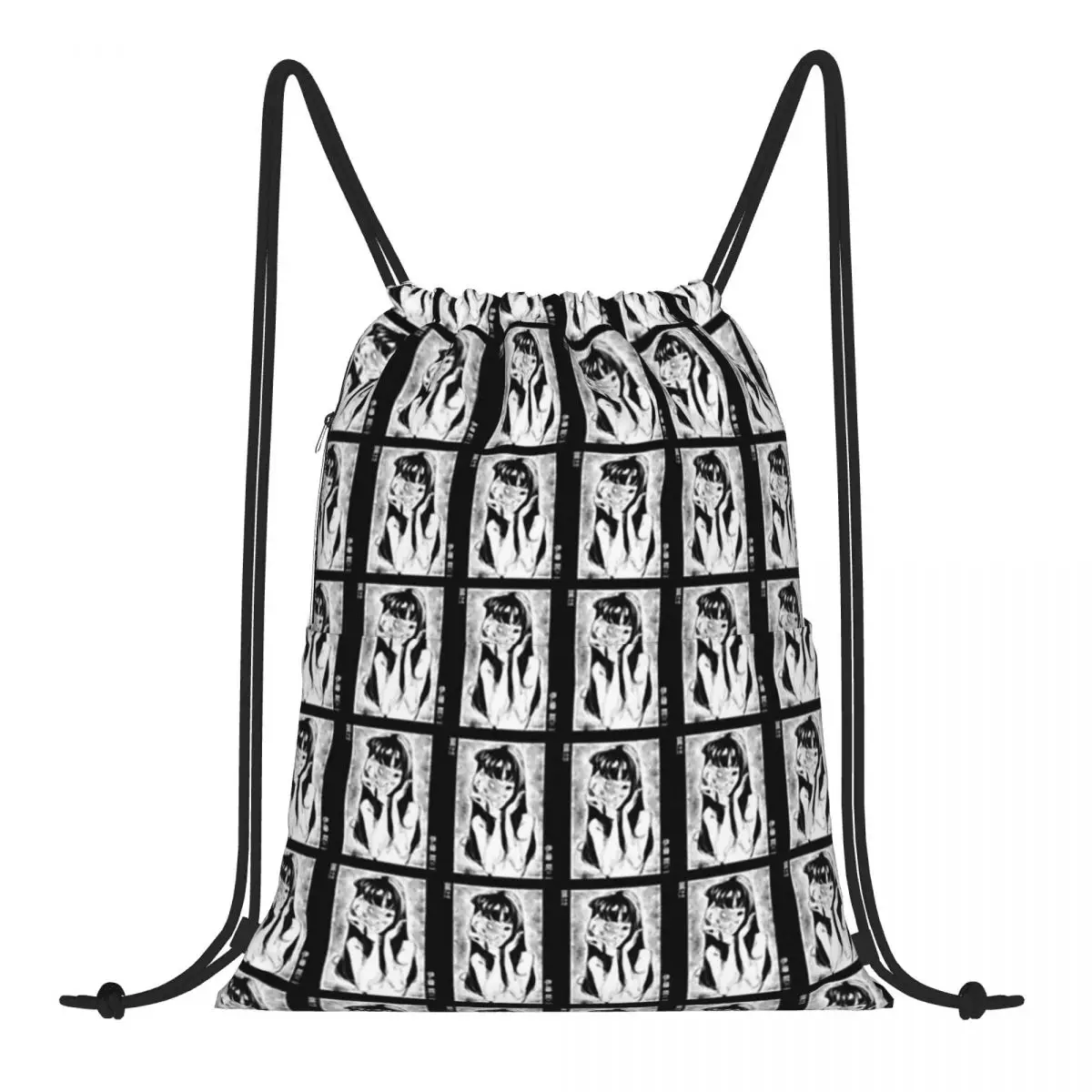 

Changeable Background! Junji Ito Tomie Kawakami Backpack Bundle Pocket Shopping Bag Outdoor Travel Storage Bag For Boys Girls