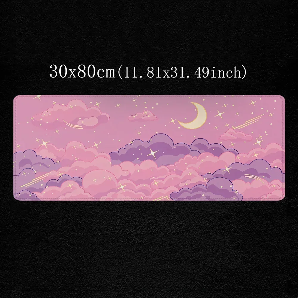 Большой коврик для мыши розовый Skyscape игровые аксессуары коврики резиновые 900x400