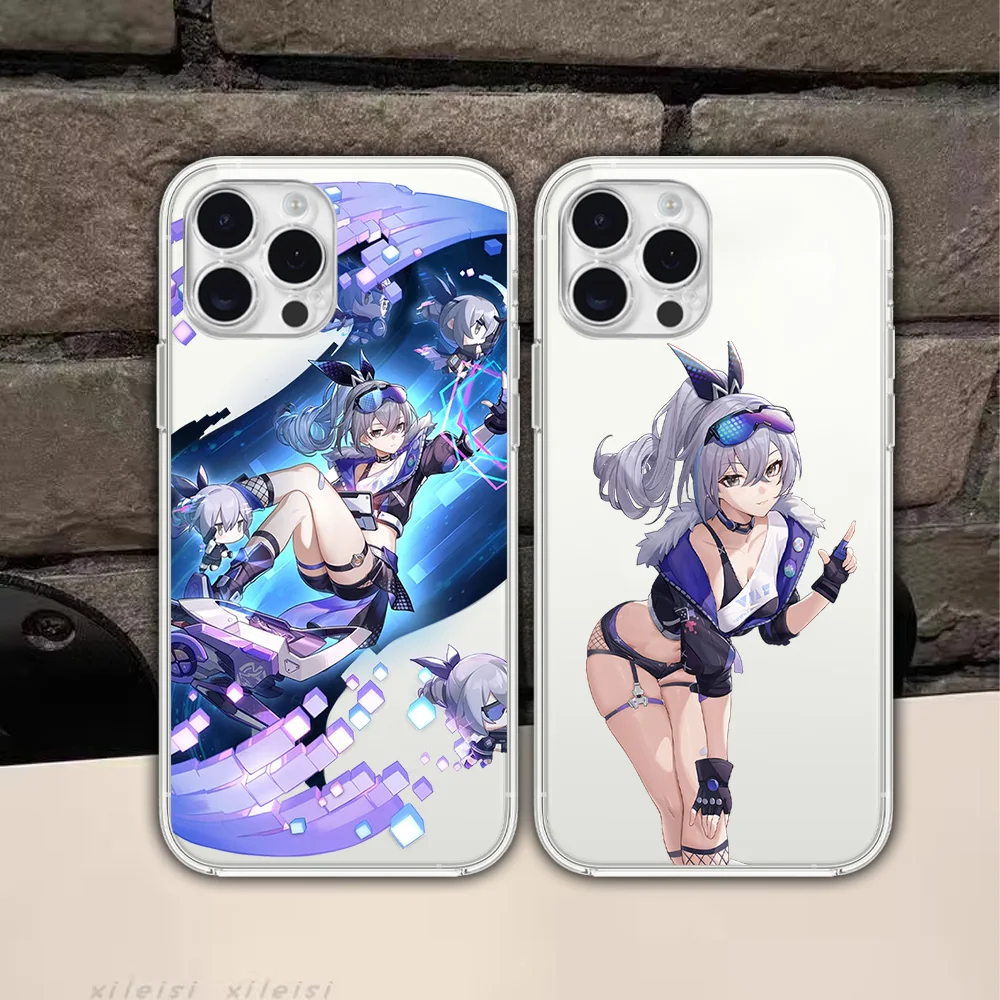 Honkai: Star Rail Silver Wolf для Samsung Galaxy S23 S22 Ultra Plus Note 20 Ultra10 A71 70 A52 Прозрачный чехол телефона
