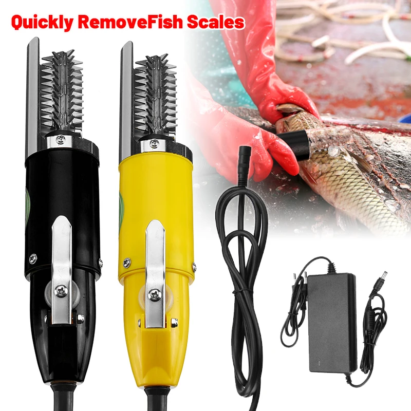 

120W 220V Electric Fish Scaler Charging Portable Waterproof 6 Blades Fish Remover Cleaner Descaler Scraper Seafood Tools kitchen