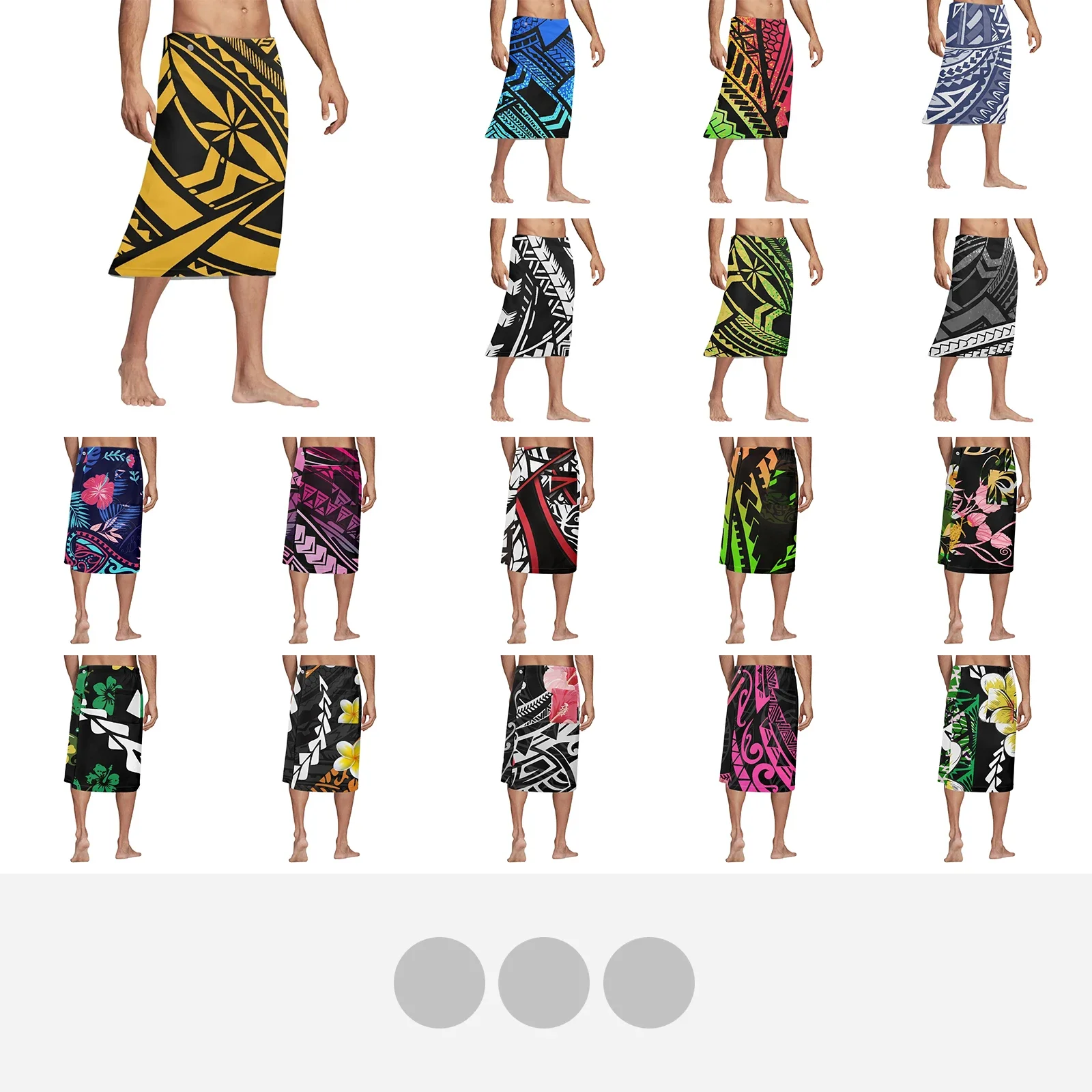 Полинезийская племенная Самоанская юбка с татуировками Самоа мужские юбки