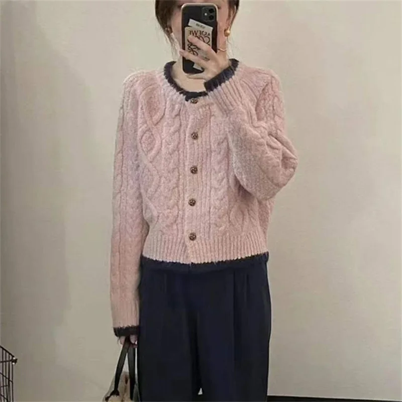 Женский короткий Caregan с длинным рукавом повседневный укороченный комплект