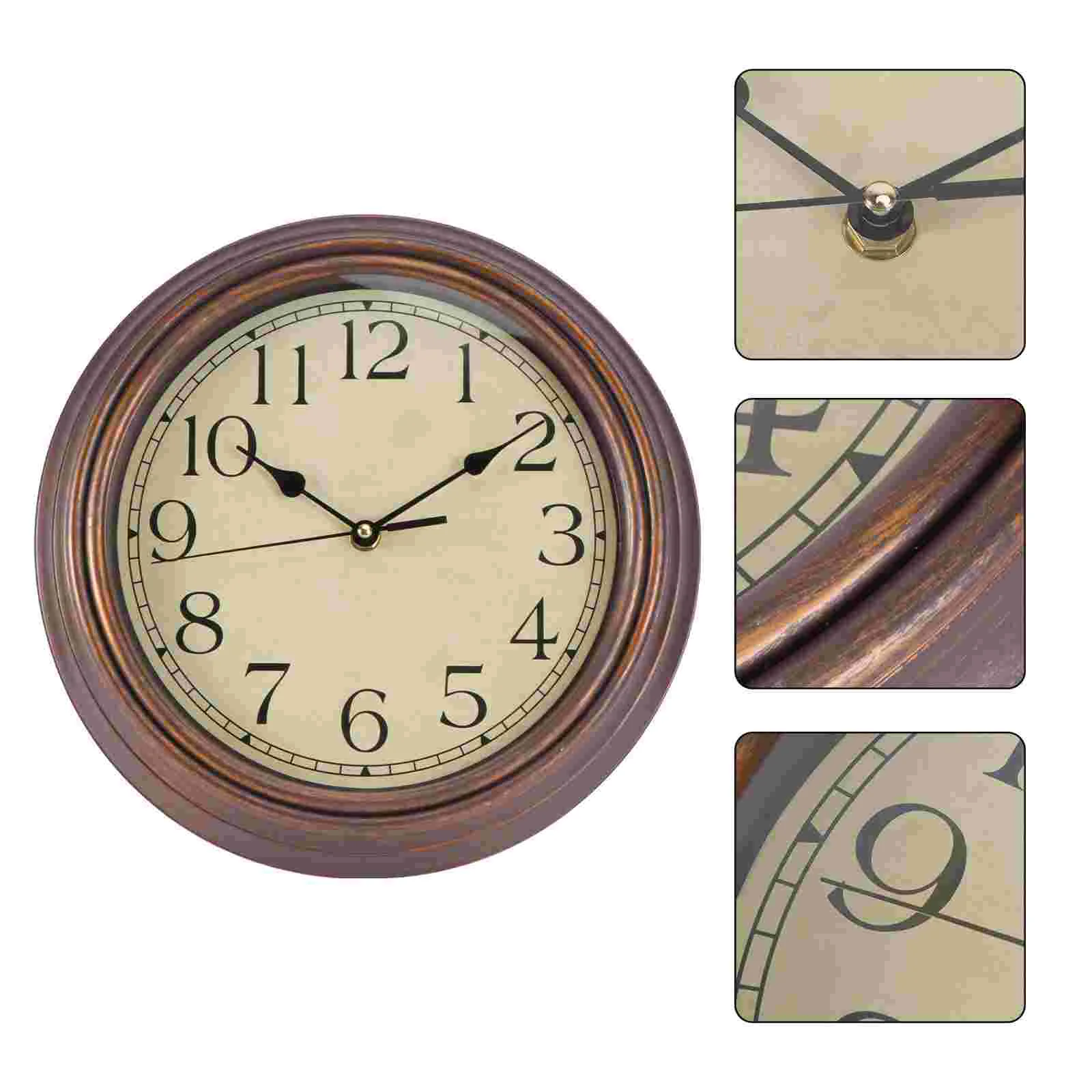 

Wall Clock Clocks Modern Retro Plastic Kitchen Vintage Unique Farmhouse Home Wake Rustic Hanging Bedroom Room Living Operated