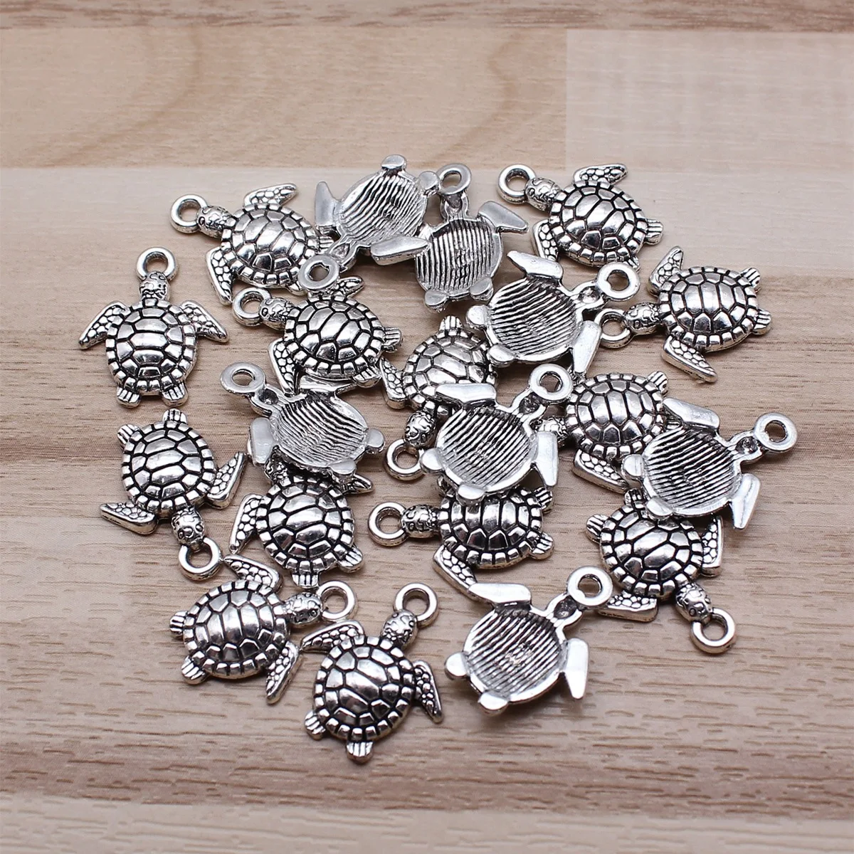 IFOCUS 20 шт./лот подвески в виде морской черепахи для самостоятельного изготовления