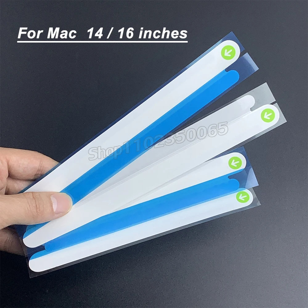 50 Sets/Lot New Package Box Arrow Mark Unseal Sticker For MacBook Pro 14 16 inches M2 Max Open Outer Packing Wrap Sealing Paper
