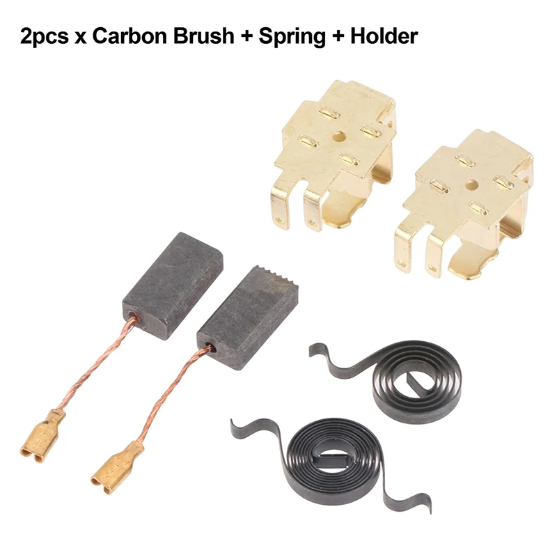 

Carbon Brush W Spring W Holder Set Power Tool Carbon Brush Electric Hammer Angle Grinder Parts For Bosch GWS6-100