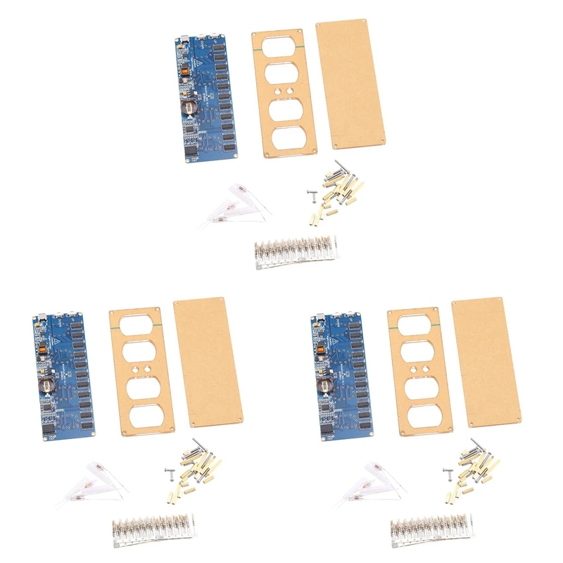 

Комплект цифровых часов Nixie Tube Pcba 3X DIY In12 In-12, красивый подарок, без трубок