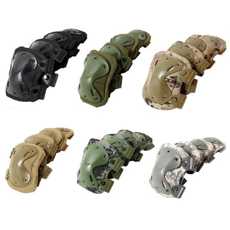 

Outdoor Sports Hunting Working Protective Equipment Tactical Knee Elbow Pads Military Airsoft Paintball Battle Kneepads
