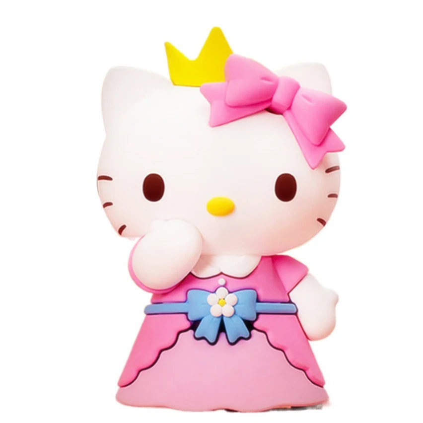 

Kawaii Hello Kitty Happy Hour Models Cute Sweet for Girls Toys Birthday Gifts Kawaii Hello Kitty Cartoon Figures Periphery Gifts