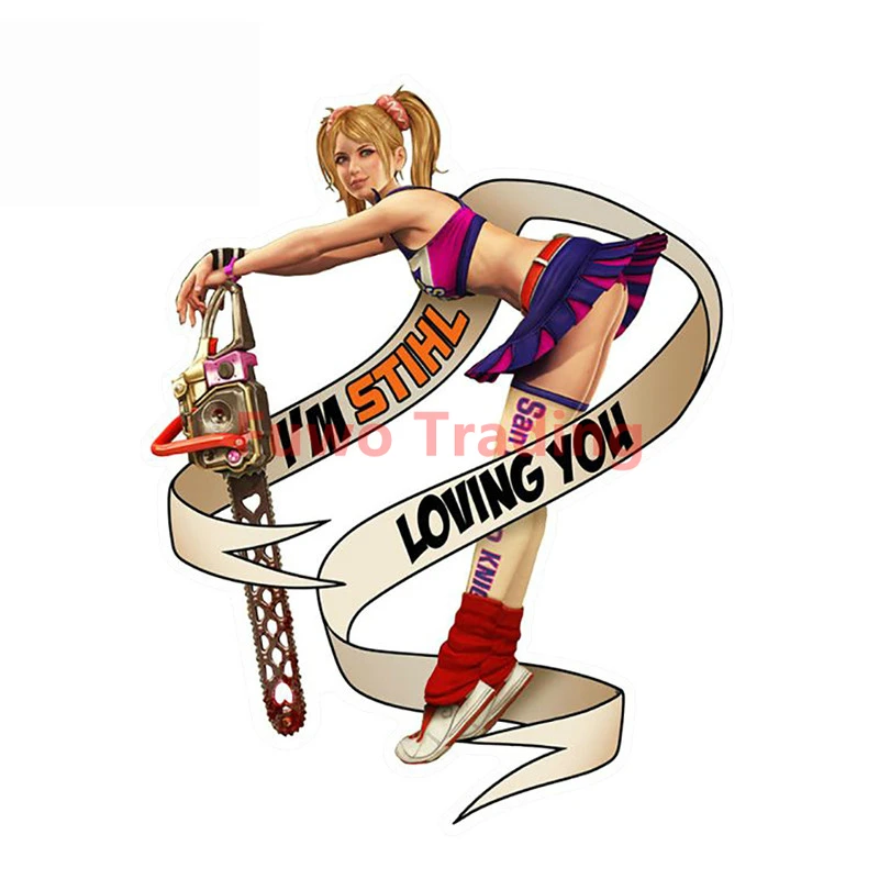 

Fuwo Trading Fashion Girl STIHL Left Pin Up Gauche Car Stickers Styling JDM Vinyl Car Decal Window Wiper TailgateCar Accessories