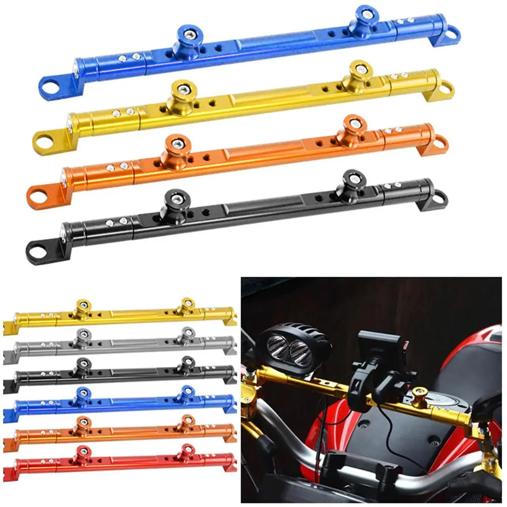 

Motorcycle Balance Bar Adjustable Motorbike Balance Handlebar Cross Bar Muti-functional Phone Holder Crossbar