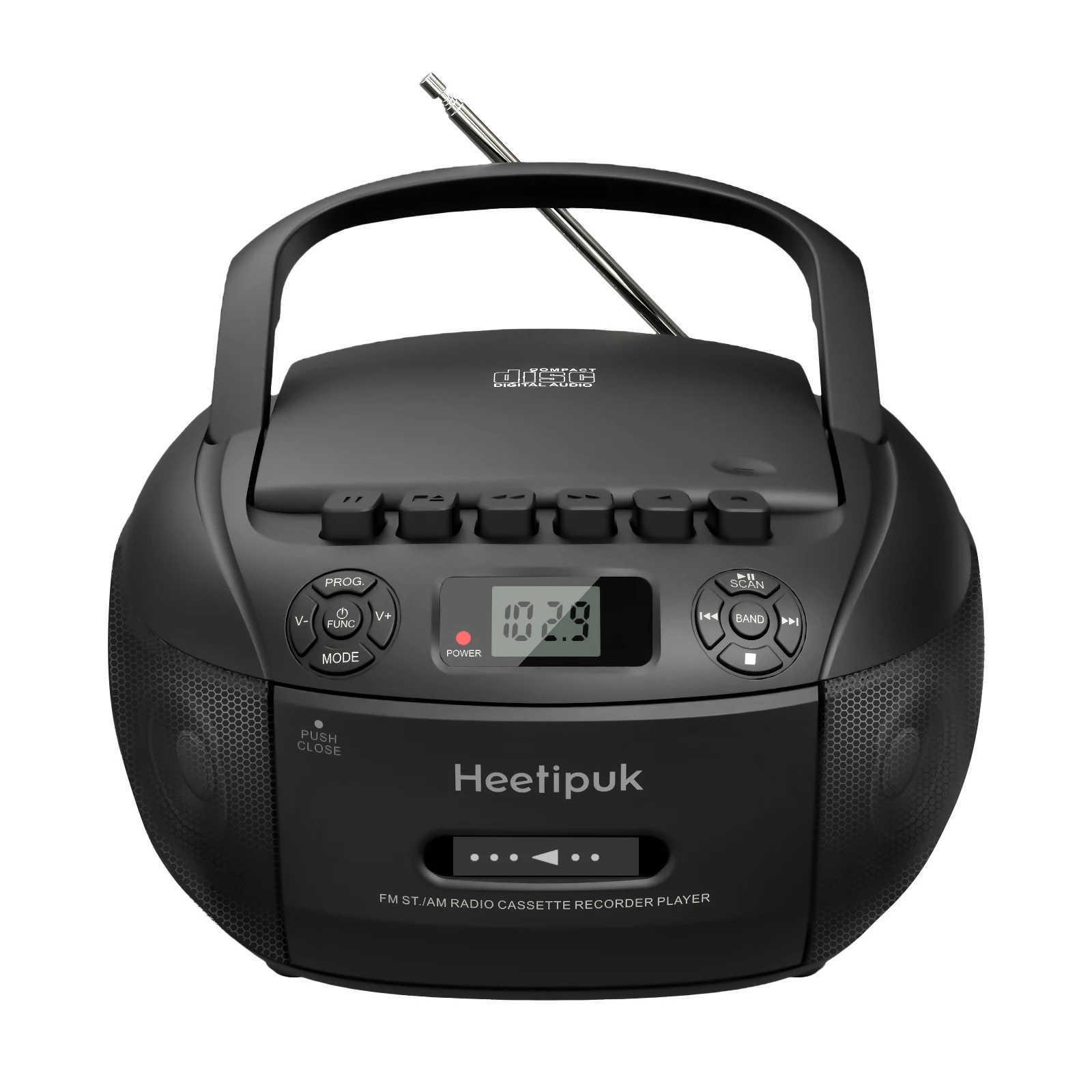 Кассетный проигрыватель компакт-дисков Бумбокс Bluetooth магнитофонная запись