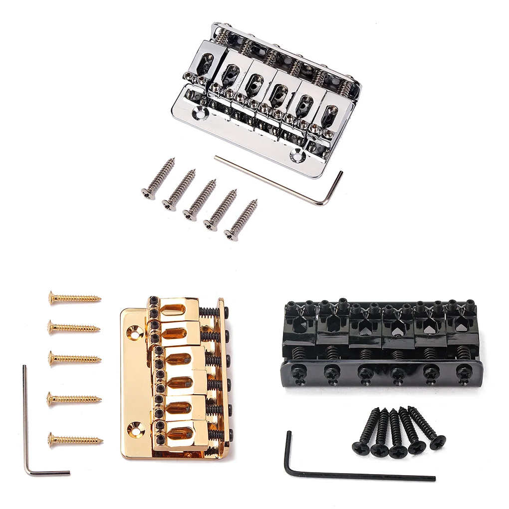 

Седло твердое для электрогитары, однотонная струна, 6 нитей, задняя часть, фиксированный мост, сменный фитинг, серебристый