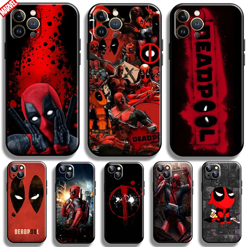 

Marvel Deadpool For Apple iPhone 13 12 11 Pro Max 12 13 Mini X XR XS Max SE 6 6S 7 8 Plus Phone Case TPU Silicone Cover Carcasa