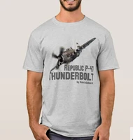 republic p 47 thunderbolt fighter aircraft t shirt summer cotton short sleeve o neck mens t shirt new s 3xl