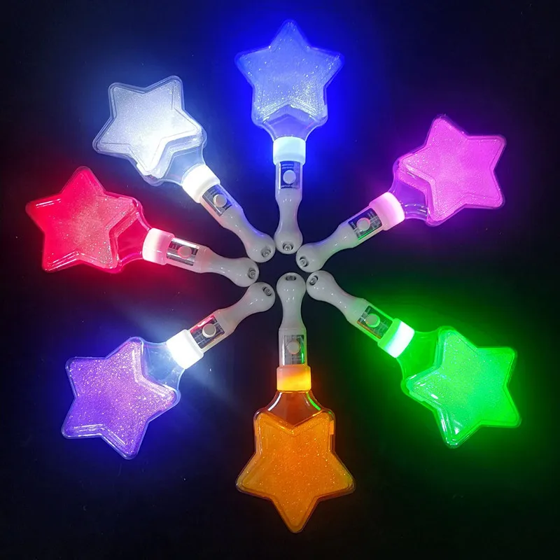 

Glowing LED Magic Star Wand Gifts Luminous Party Decoration Light Stick Kids Boys Girls Happy Fluorescent Birthday Party Decors