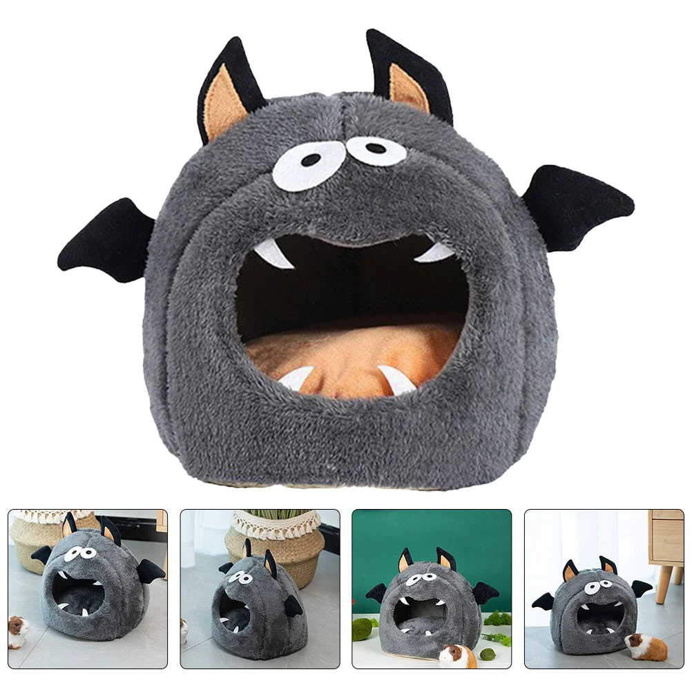 

Halloween Hamster Warm Bed House Cartoon Shaped Hamster Nest Small Animal Soft Nest