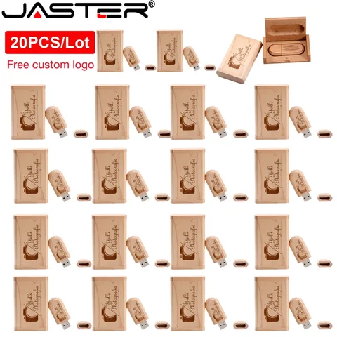 Деревянные флэш-накопители JASTER Pen Drive USB 2.0 128 ГБ