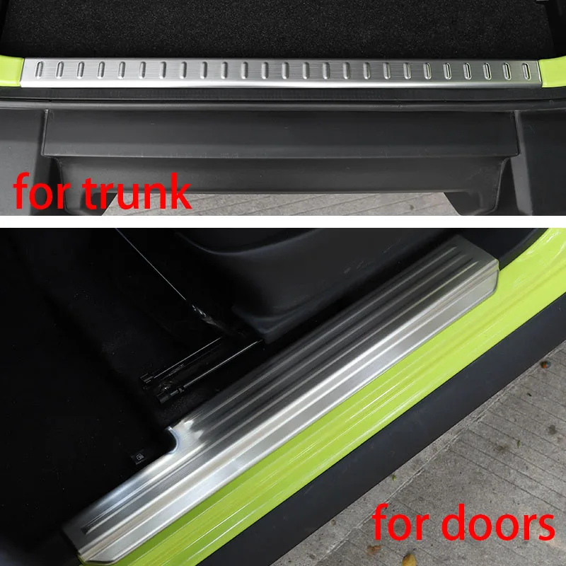 

For SUZUKI Jimny 2019-2020 JB64-JB74 Trunk Guard Plate Metal Threshold Strip Protective Decoration