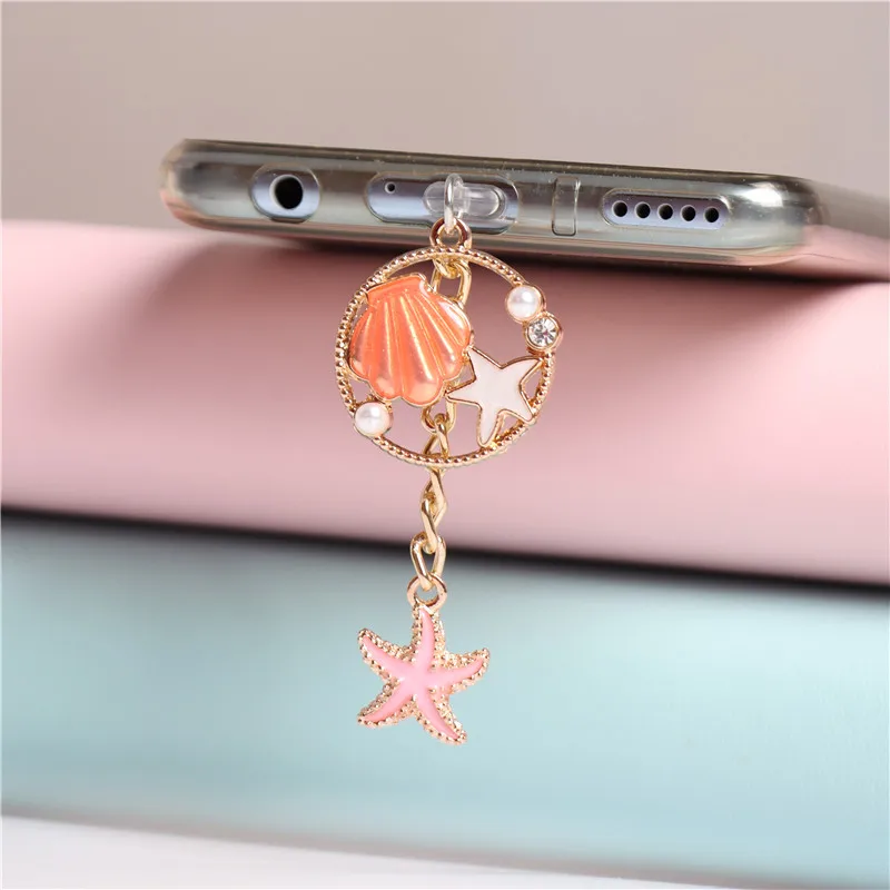Пылезащитная заглушка в виде ракушек Starfish Очаровательная кавайная для зарядки