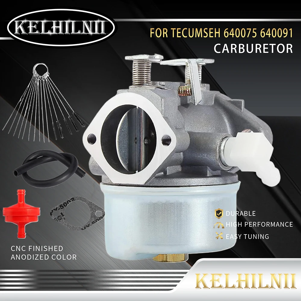 Карбюратор 640075 для Tecumseh 640091 640091A 640297 TVM195 TVM220 4-циклическая Вертикальная модель