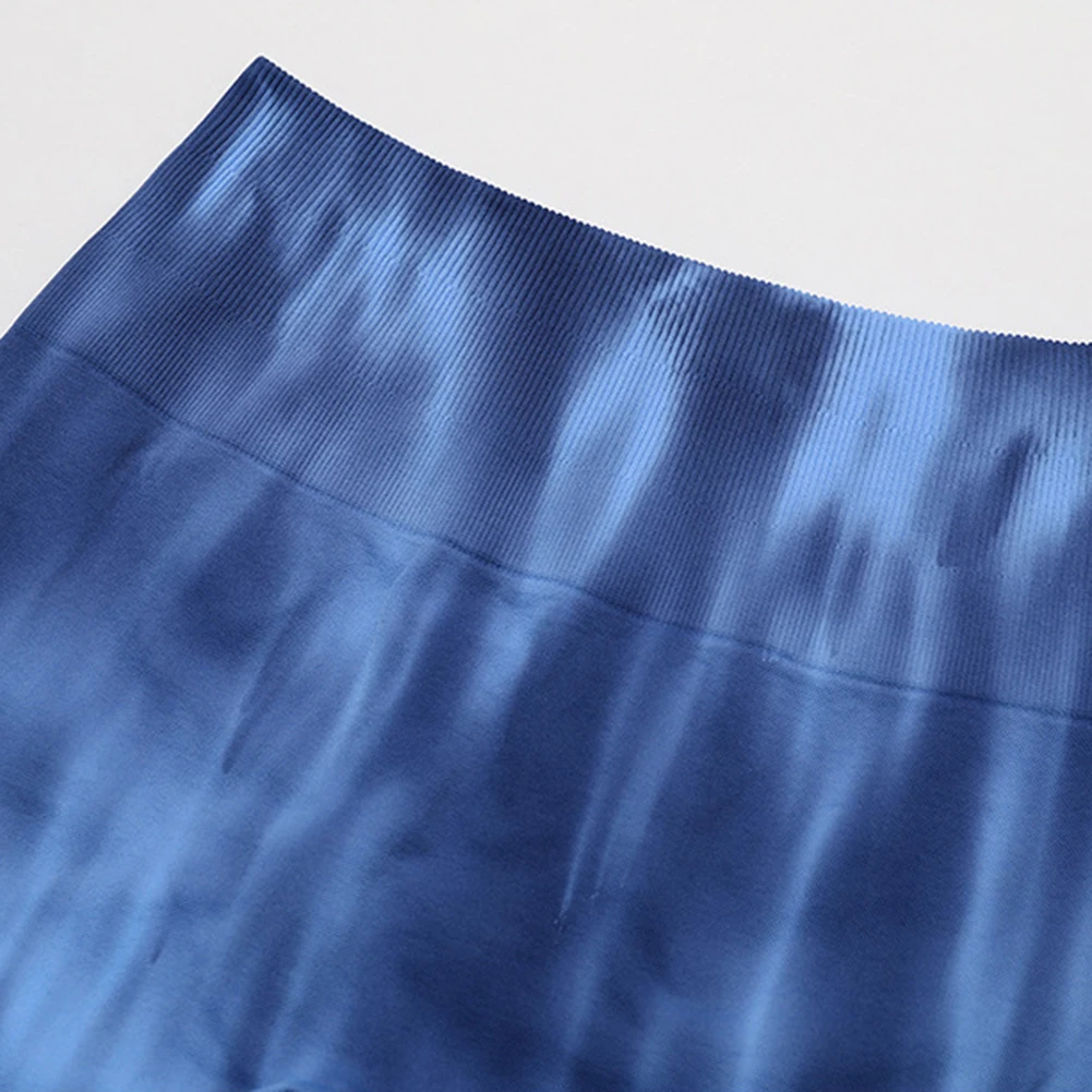 Splash-dying Seamless Long Gym Pants Breathable Skin-Friendly High Waist Pants For Birthday Gift