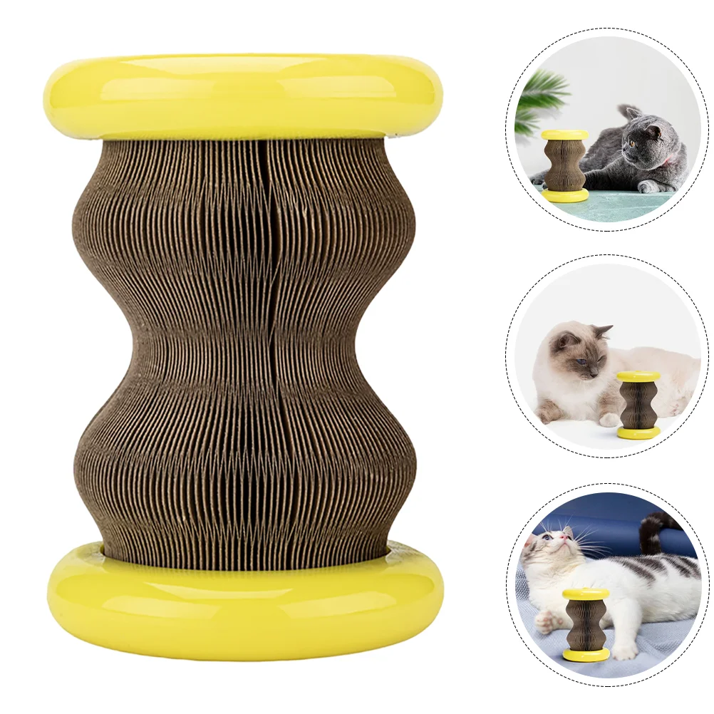 

Corrugated Cat Magic Organ Corrugated Paper Magnetic Adsorption Cat Scratch Board Claw Sharpener Unlimited Stitching Toys