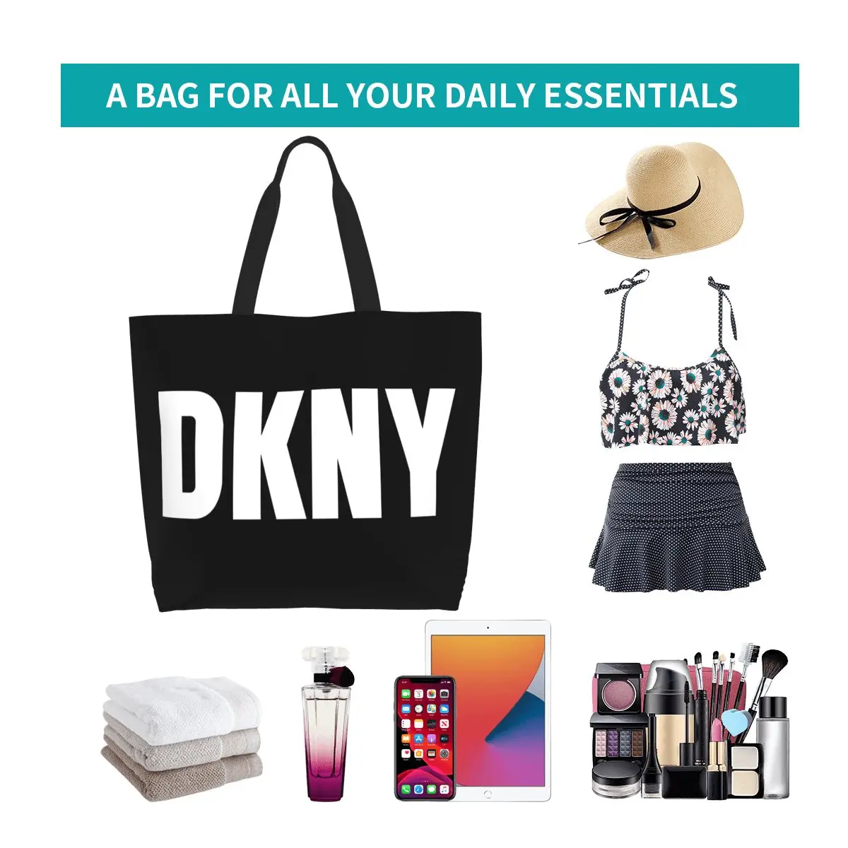 Модная продуктовая сумка DKNYs вместительные многоразовые сумки для женщин