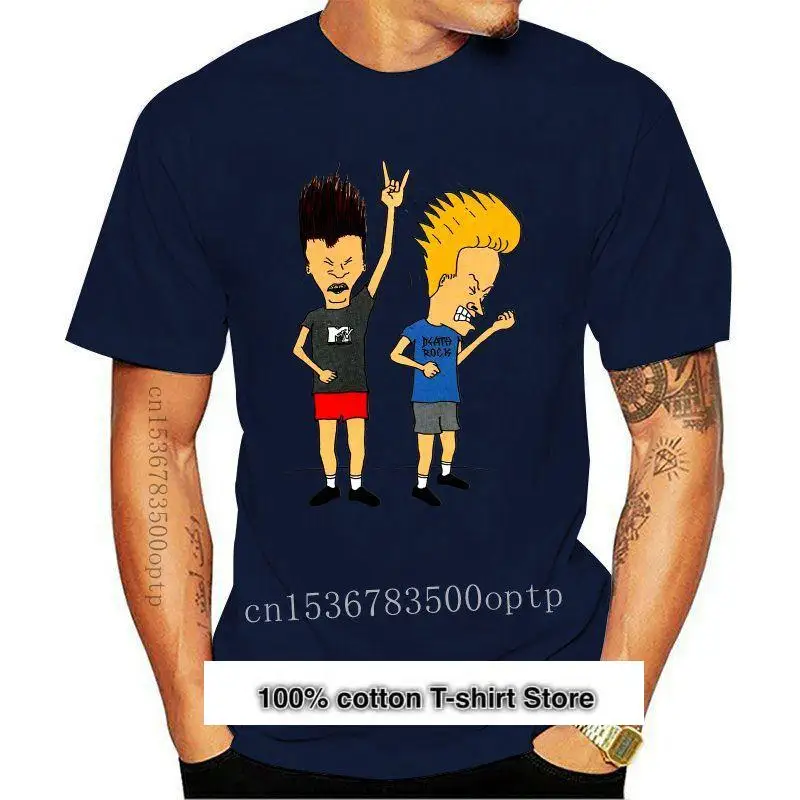 

Beavis-Camiseta Unisex con estampado de dibujos animados, camisa divertida de Beavis & Butthead, talla grande y colores, 2021