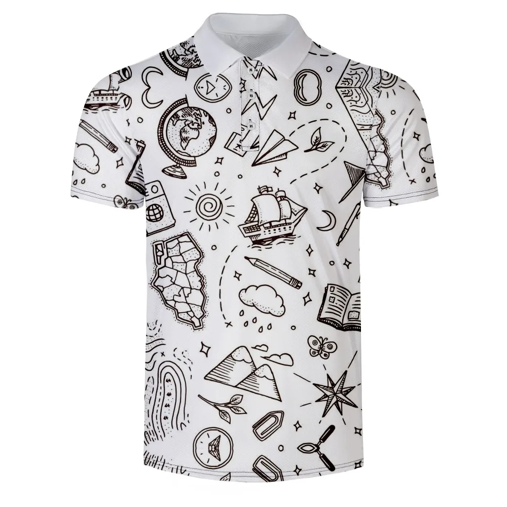 

2022 new men's casual breathable Polo Golf top can be customized to match with the fashion business Sports Learning stationery