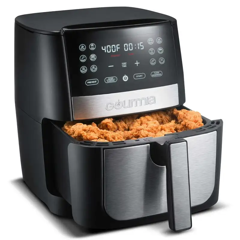 

8 Qt Digital Air Fryer with FryForce 360 and Guided Cooking Black/Stainless Steel GAF826