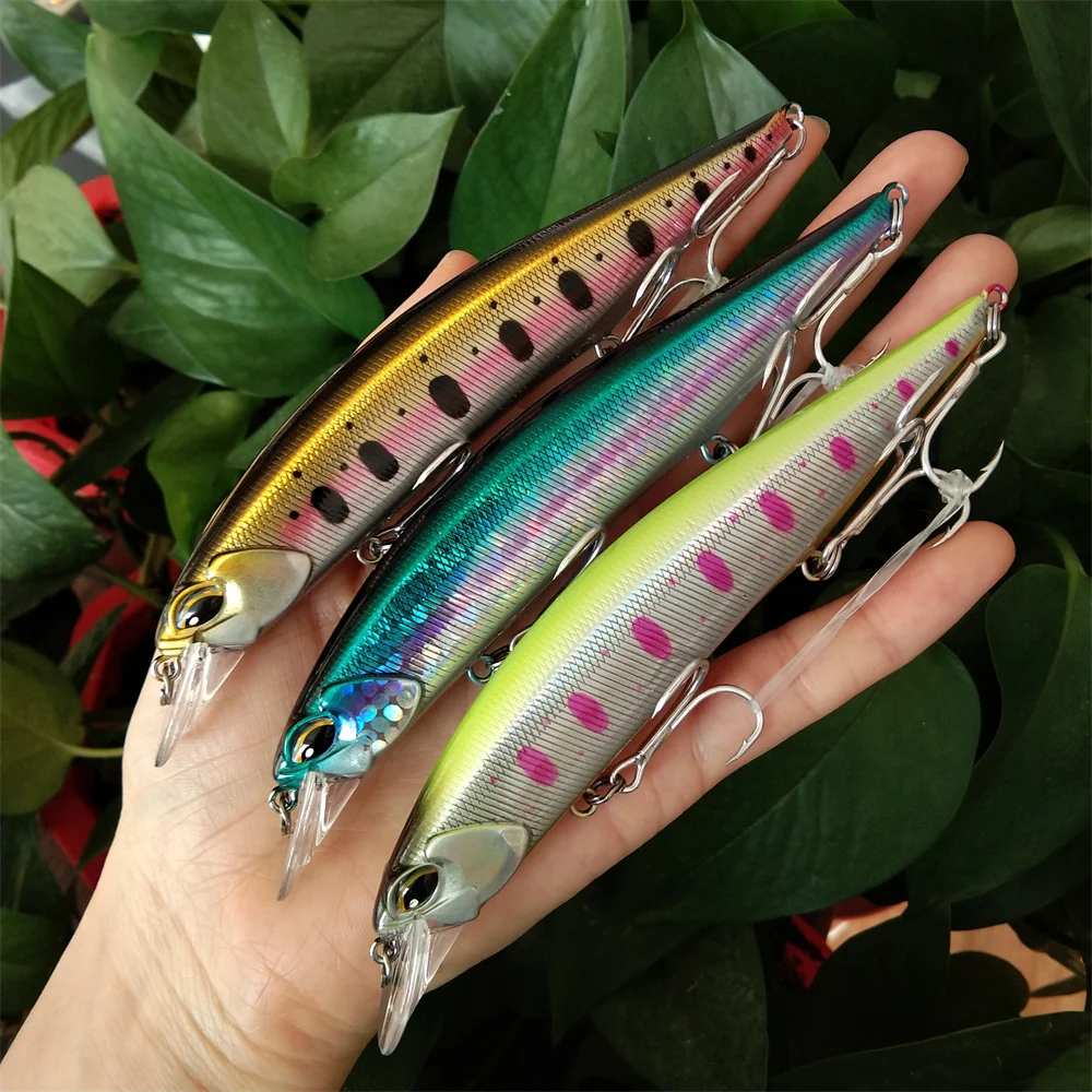 

Swolfy 3pcs 13cm 20g Factory Wholesale Fishing Lure Minnow Topwater Floating 3D Eyes Hard Baits Wobbler Sea Bass Accessory