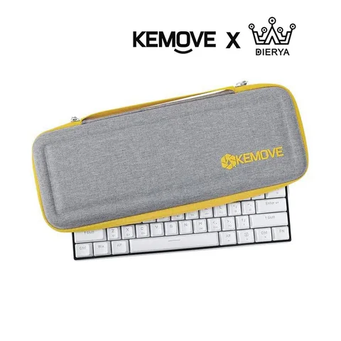 Чехол для клавиатуры для путешествий, Жесткий Чехол-сумка из ЭВА для переноски 60% проводной/беспроводной Bluetooth механической игровой клавиатуры