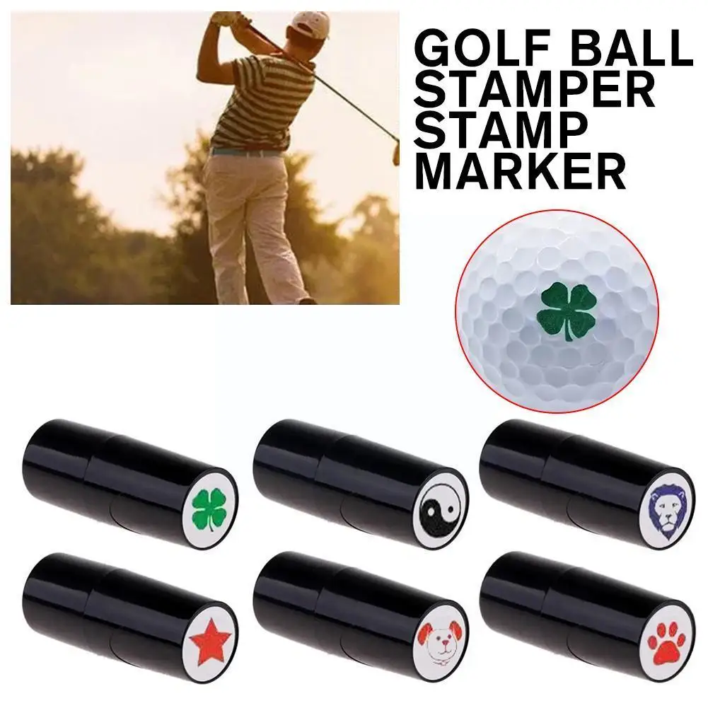 

1Pcs Golf Ball Stamper Stamp Marker Portable Seal Quick-dry Plastic Multicolors Golf Accessories Symbol For Golfer Gift F8B3