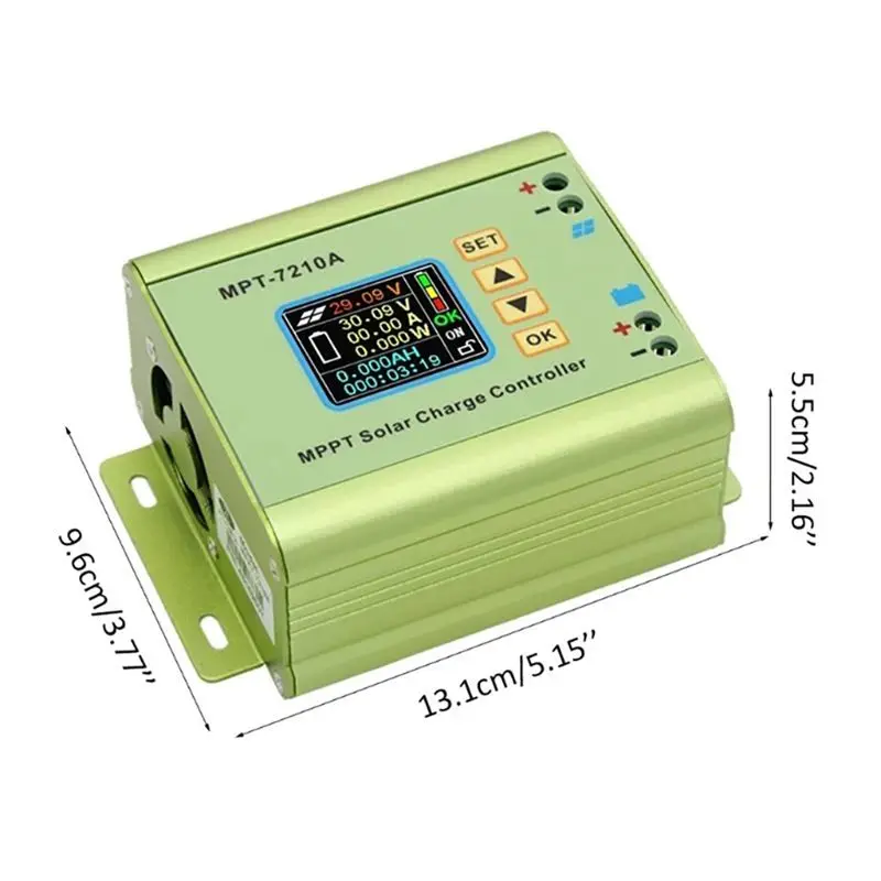 (DT37) MPPT контроллер заряда солнечных батарей MPT-7210A 24В36В48В60В72В, солнечный регулятор, зарядное устройство для аккумуляторов, модуль повышения напряжения от солнечной панели (art.: 3920dbcba162a) - 3920dbcba162a