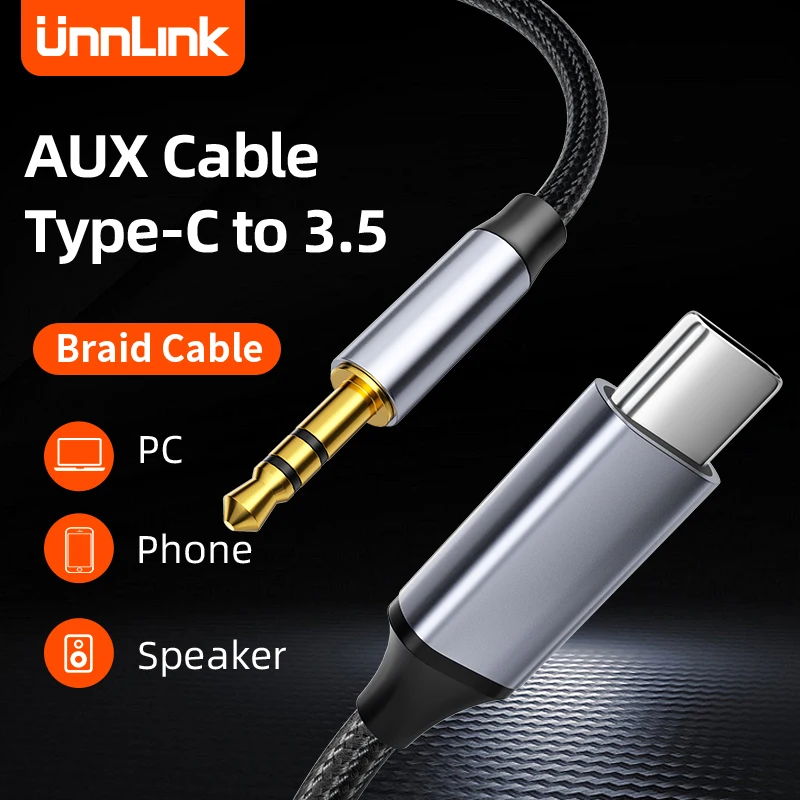 Отсоедините аудиокабель AUX Type-C от разъема USB C до 3 5 мм Аудиоразъем Шнур адаптер