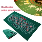 Игровая скатерть для стола, водонепроницаемая, черная, рулетка, двусторонняя, фетровая, Нетканая ткань, коврик для настольной игры