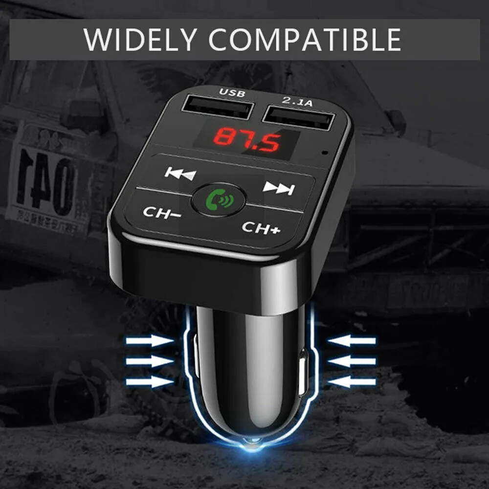 

FM-трансмиттер автомобильный с поддержкой Bluetooth 5,0 и 2 USB-портами