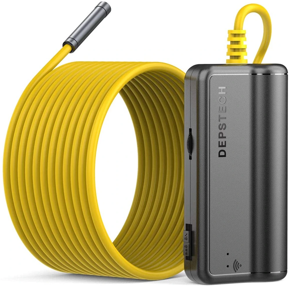 

Беспроводной автомобильный эндоскоп DEPSTECH с Wi-Fi, Инспекционная камера, гибкий Бороскоп, трубка для подводной вентиляционной трубки, ремонт д...