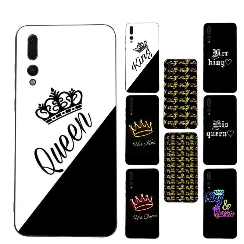 

King Queen Phone Case for Huawei P30 40 20 10 8 9 lite pro plus Psmart2019