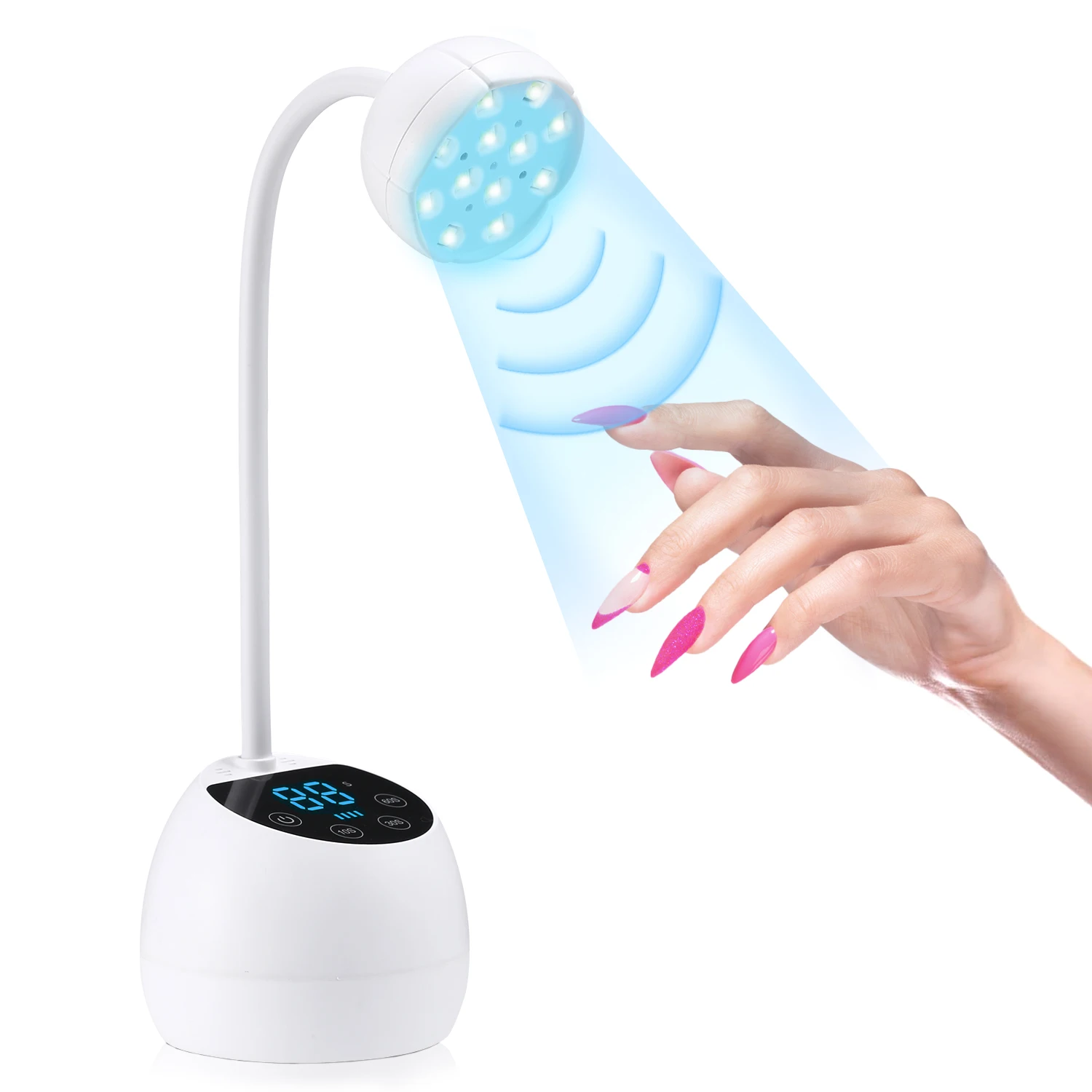 Перезаряжаемая лампа для сушки ногтей с датчиком УФ-светового света