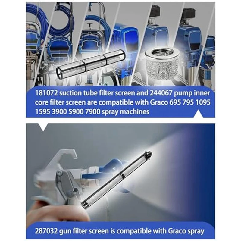 181072 244067 287032 Безвоздушный распылительный фильтр набор всасывающих трубок