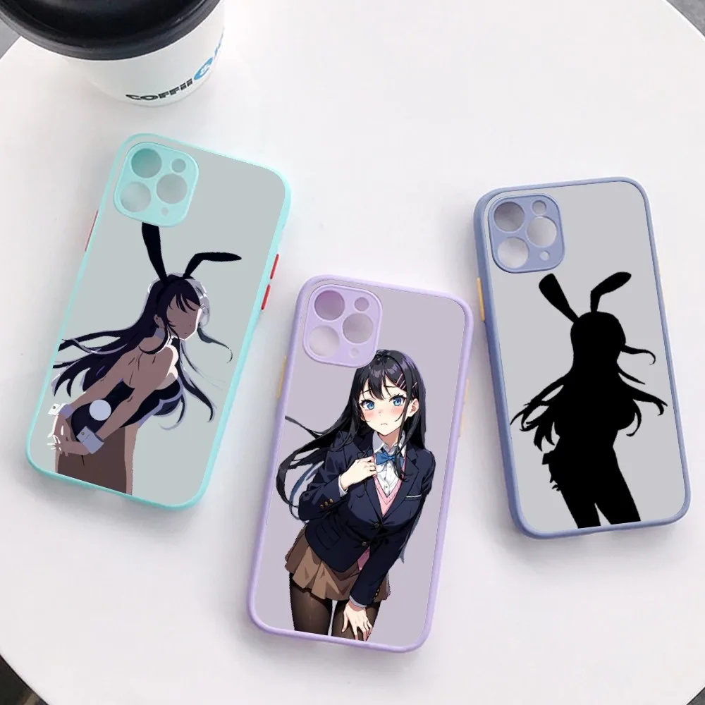 Чехол для телефона с изображением аниме mai sakurajima iPhone 14 11 12 13 Mini Pro Max 8 7 Plus X XR XS MAX