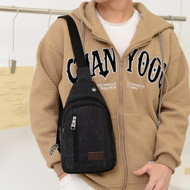 Мужские сумки на плечо новые поясные сумка-слинг через Спортивная нагрудная