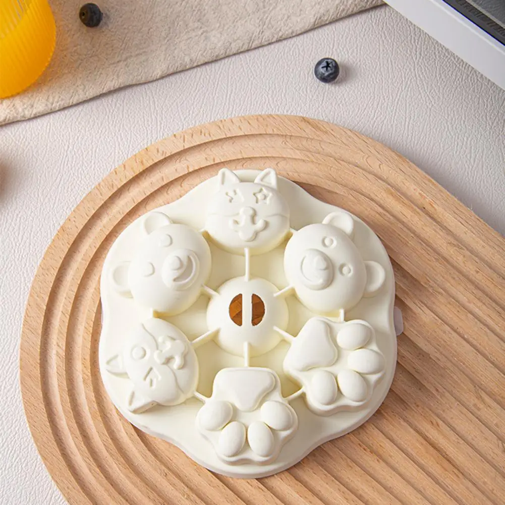 

Cake Mold High-temperature Resistant Steamed Pastry Mold 6 Grids for Cake Chocolate Desserts Bpa Free Kitchen Accessory Resin